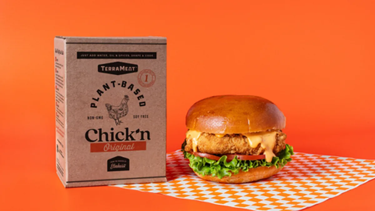 New Elmhurst 1925 plant-based chicken product